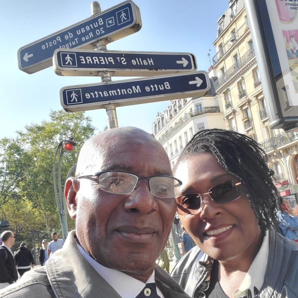 image of Af and Be in Paris as a tourist