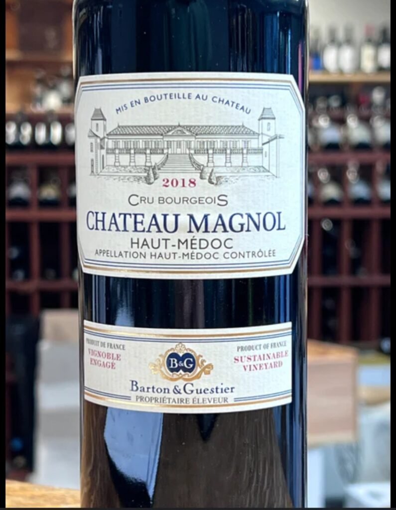 image of bottle of wine purchased in Paris by Af and Be