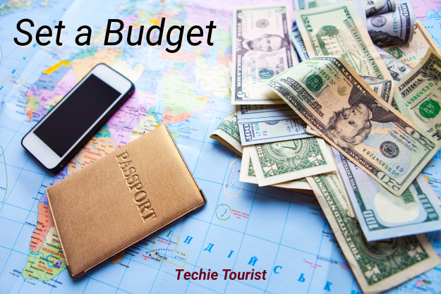 set a budget for travel blog post image