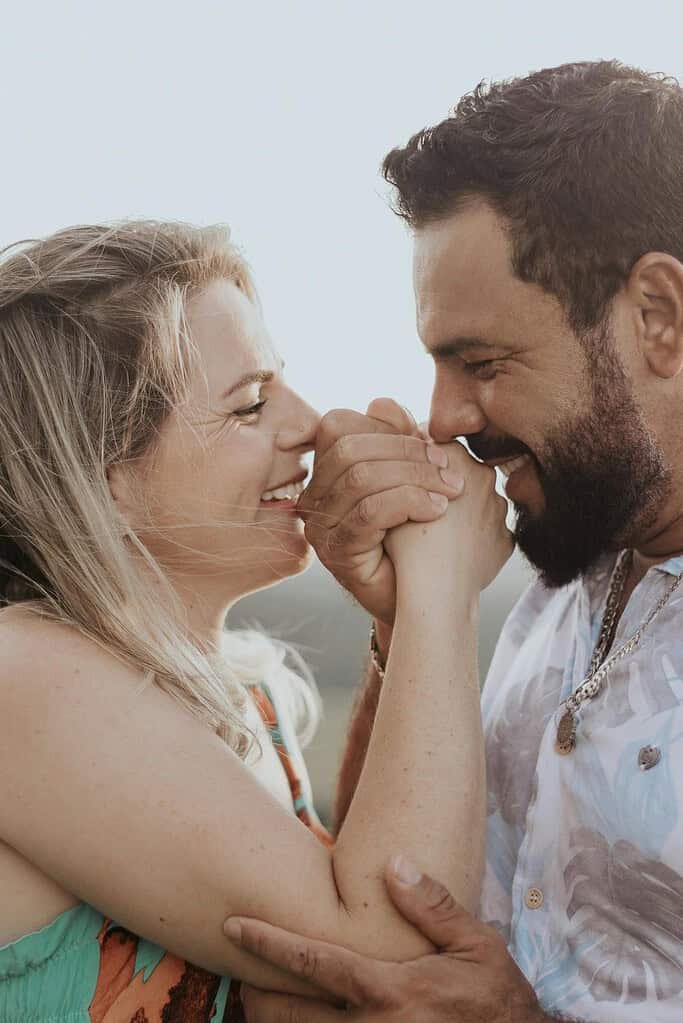 Portrait of Couple Holding Hands