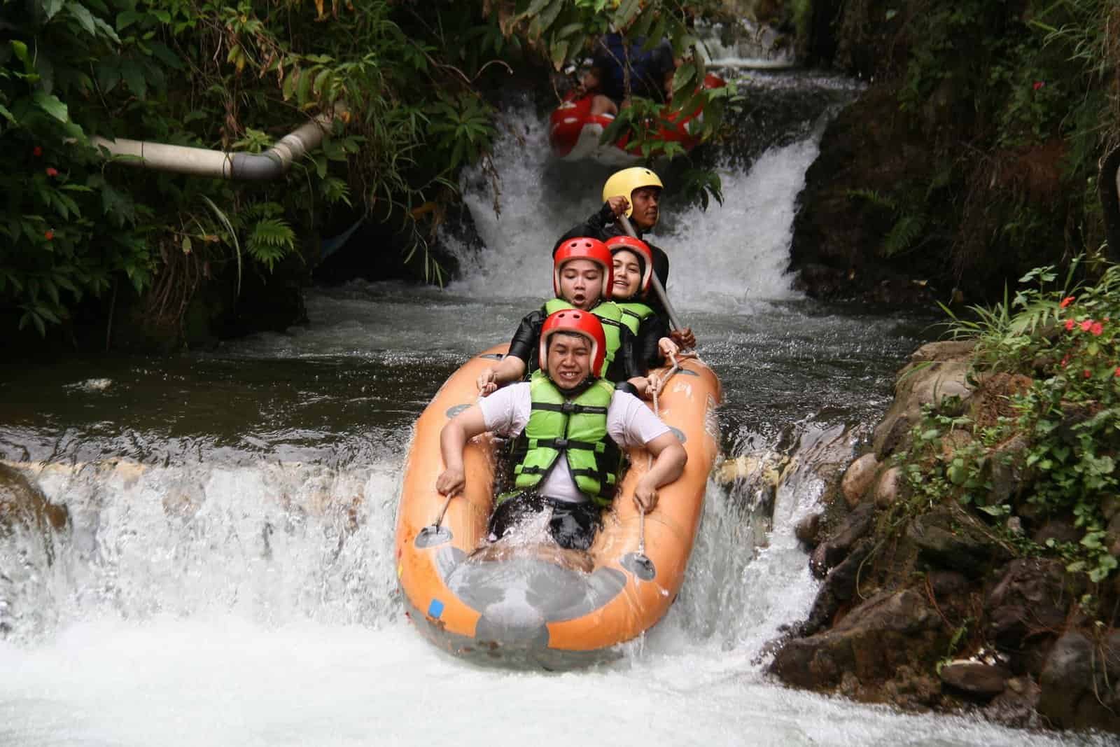 People Water Rafting